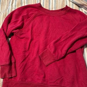 Oversized deep red sweatshirt - prana